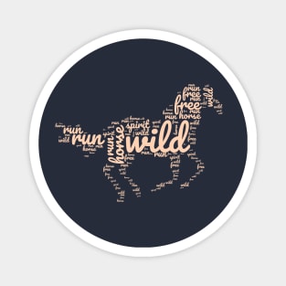 Wild & Free | Typography Design Magnet